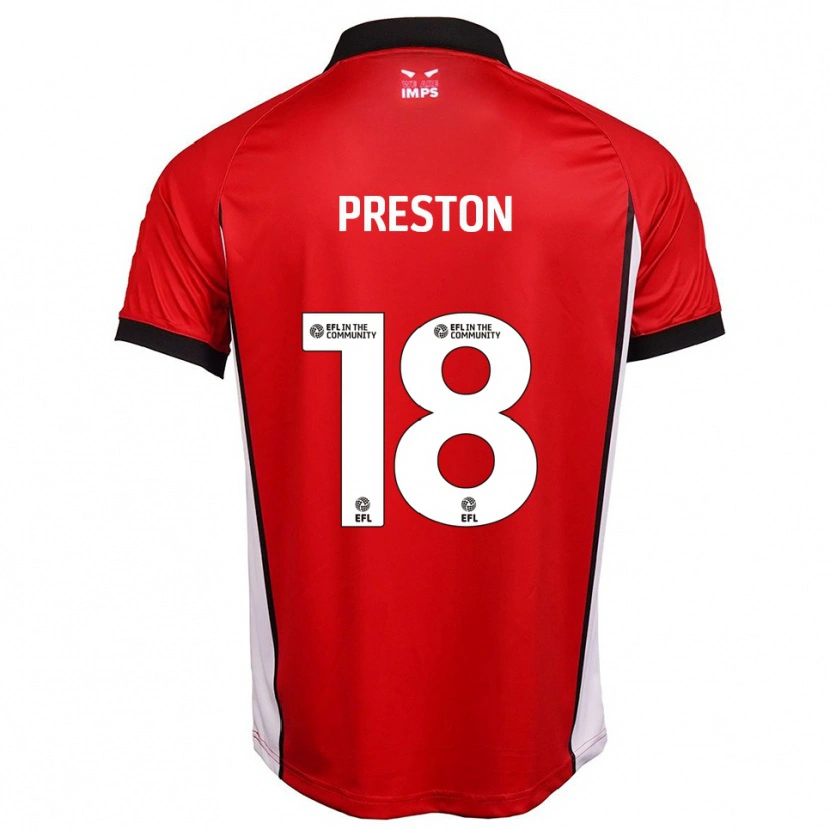 Danxen Kinder Rory Preston #18 Rot Weiß Heimtrikot Trikot 2025/26 T-Shirt