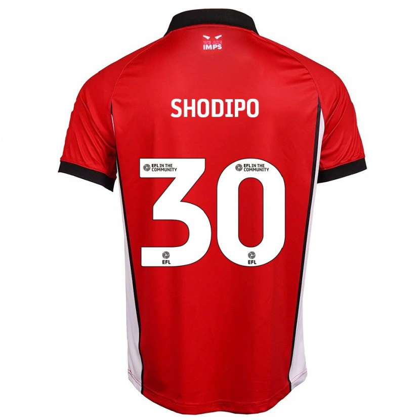 Danxen Kinder Olamide Shodipo #30 Rot Weiß Heimtrikot Trikot 2025/26 T-Shirt