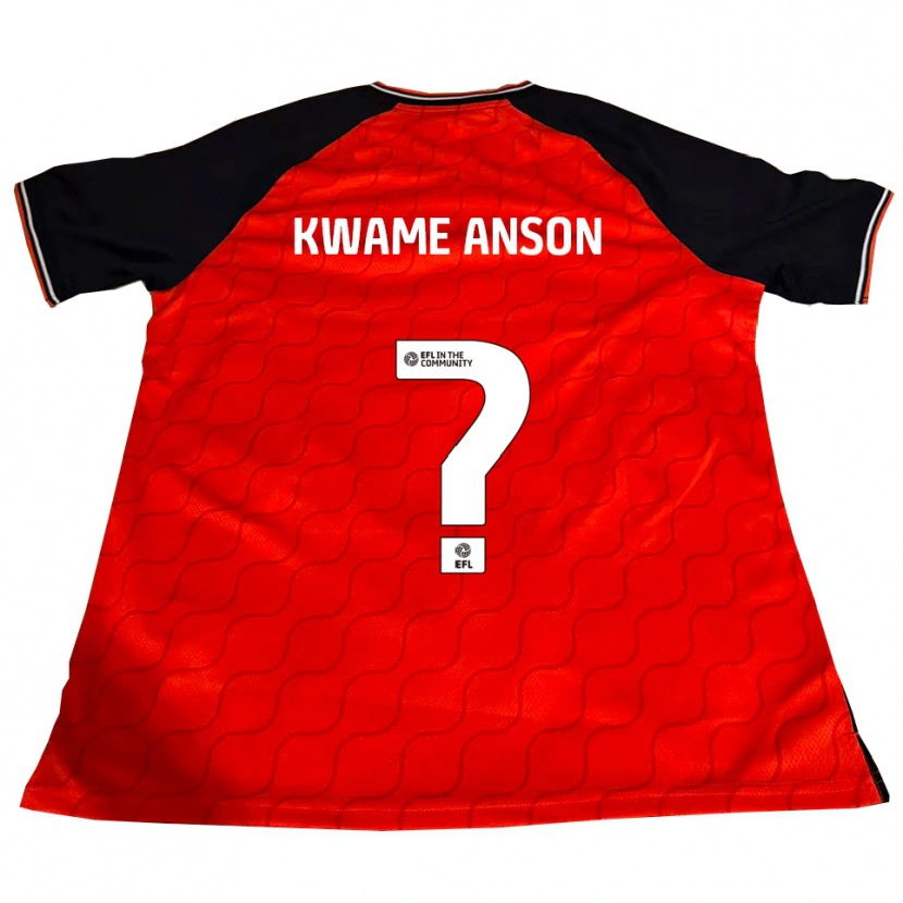 Danxen Kinder Enoch Kwame Anson #0 Orange Schwarz Weiß Heimtrikot Trikot 2025/26 T-Shirt