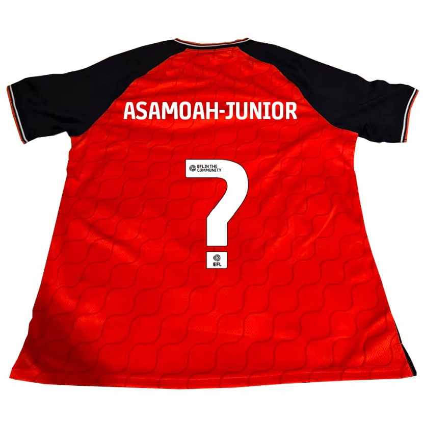 Danxen Kinder Lloyd Asamoah-Junior #0 Orange Schwarz Weiß Heimtrikot Trikot 2025/26 T-Shirt