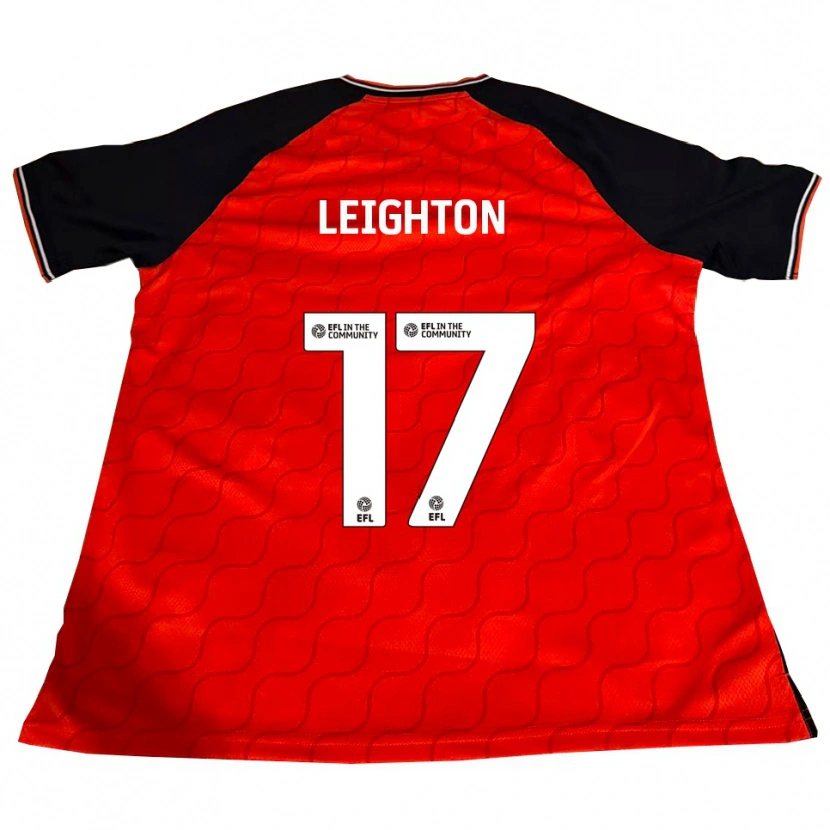 Danxen Kinder Amber Leighton #17 Orange Schwarz Weiß Heimtrikot Trikot 2025/26 T-Shirt