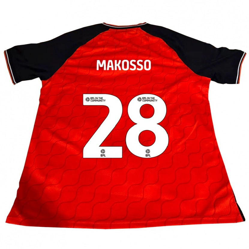Danxen Kinder Christ Makosso #28 Orange Schwarz Weiß Heimtrikot Trikot 2025/26 T-Shirt