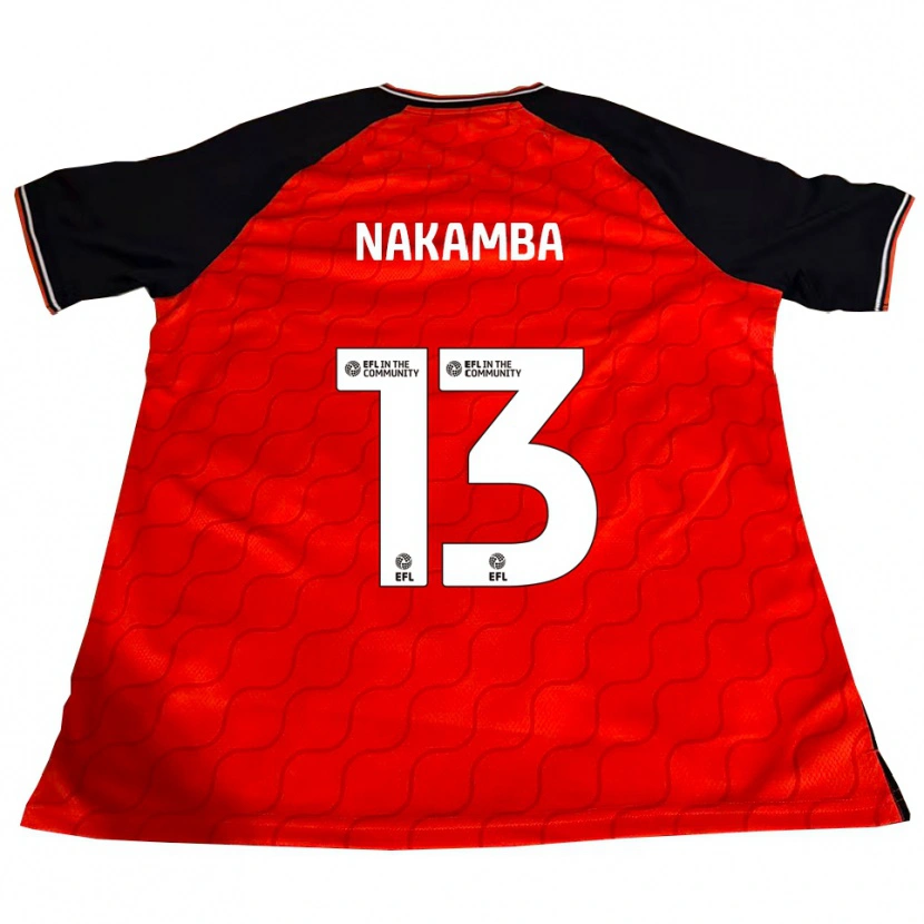 Danxen Kinder Marvelous Nakamba #13 Orange Schwarz Weiß Heimtrikot Trikot 2025/26 T-Shirt