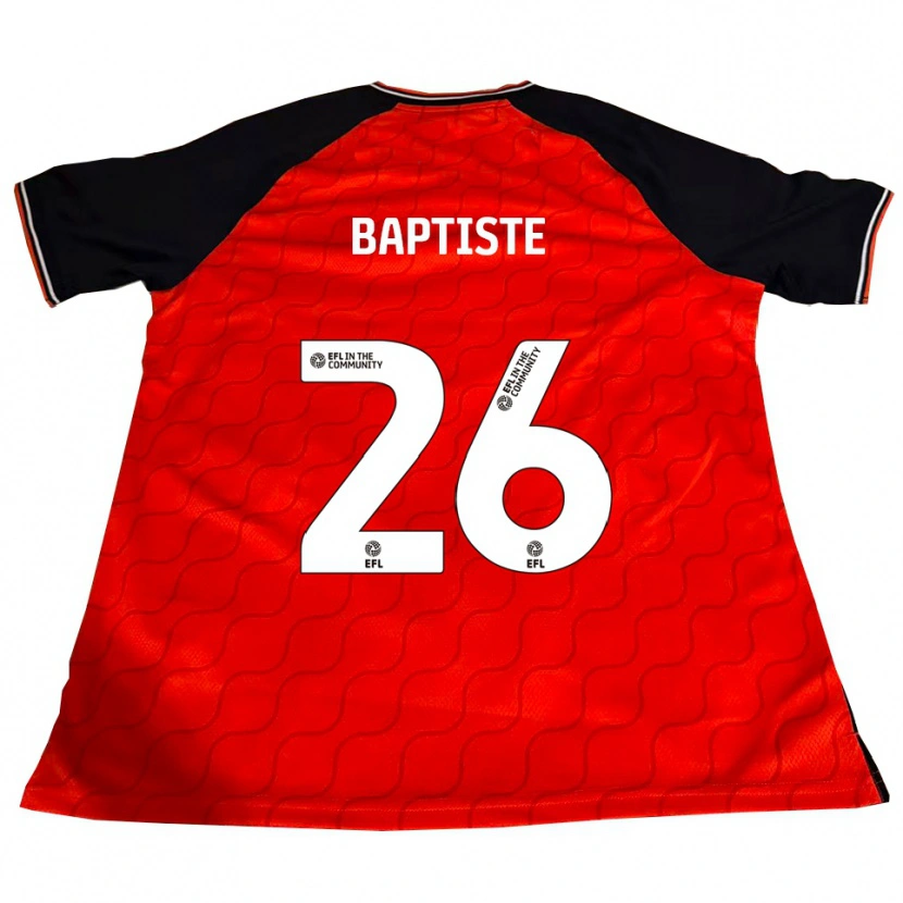 Danxen Kinder Shandon Baptiste #26 Orange Schwarz Weiß Heimtrikot Trikot 2025/26 T-Shirt