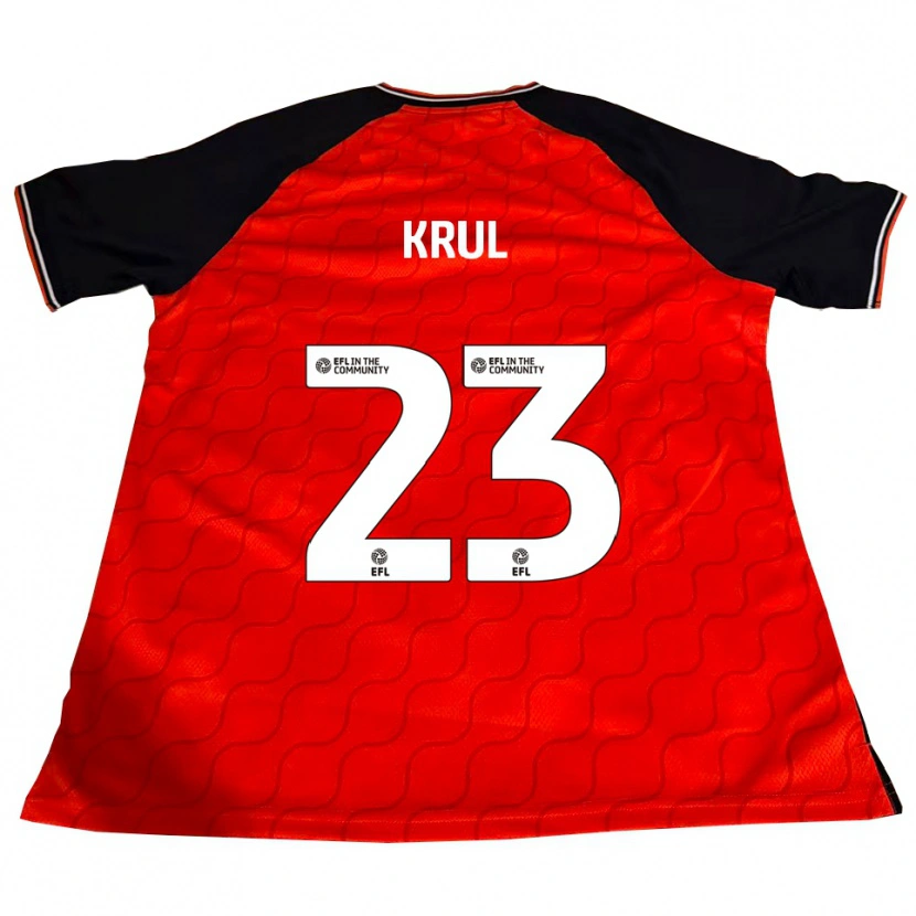 Danxen Kinder Tim Krul #23 Orange Schwarz Weiß Heimtrikot Trikot 2025/26 T-Shirt