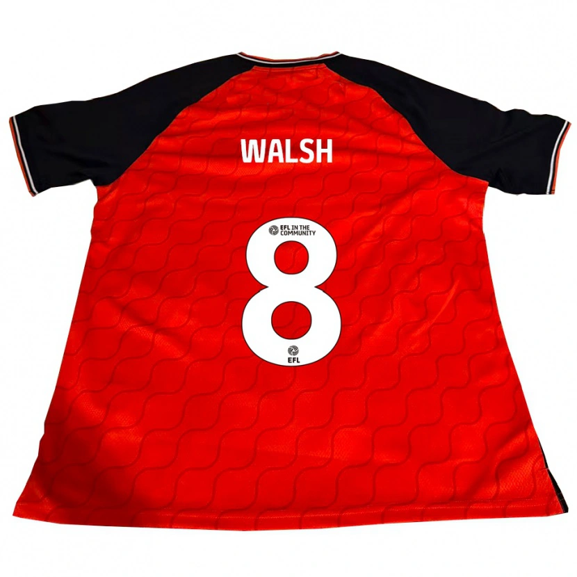 Danxen Kinder Liam Walsh #8 Orange Schwarz Weiß Heimtrikot Trikot 2025/26 T-Shirt