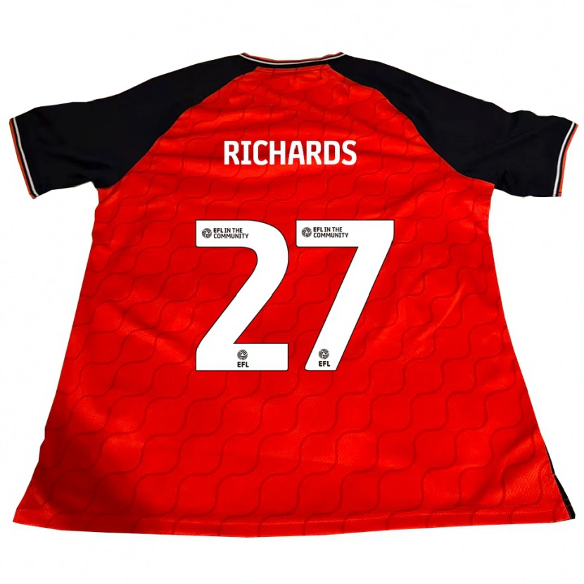 Danxen Kinder Jake Richards #27 Orange Schwarz Weiß Heimtrikot Trikot 2025/26 T-Shirt