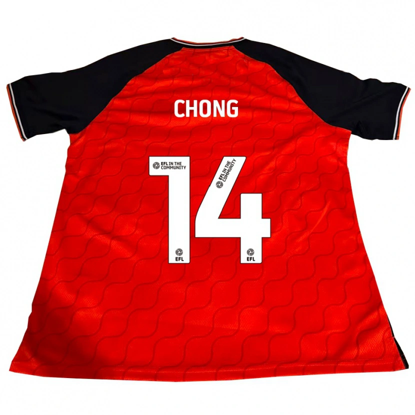 Danxen Kinder Tahith Chong #14 Orange Schwarz Weiß Heimtrikot Trikot 2025/26 T-Shirt
