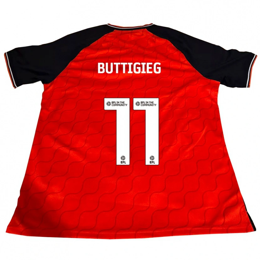 Danxen Kinder Fiona Buttigieg #11 Orange Schwarz Weiß Heimtrikot Trikot 2025/26 T-Shirt