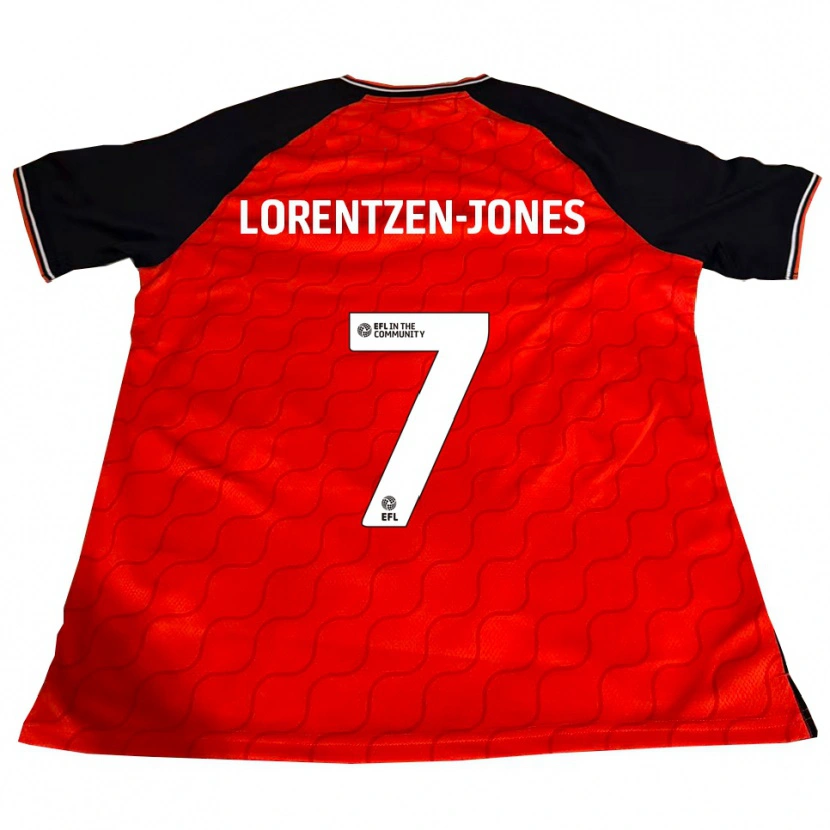 Danxen Kinder Jack Lorentzen-Jones #7 Orange Schwarz Weiß Heimtrikot Trikot 2025/26 T-Shirt