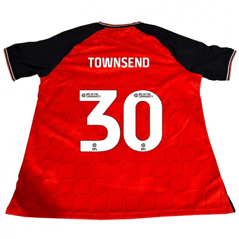 Danxen Kinder Andros Townsend #30 Orange Schwarz Weiß Heimtrikot Trikot 2025/26 T-Shirt