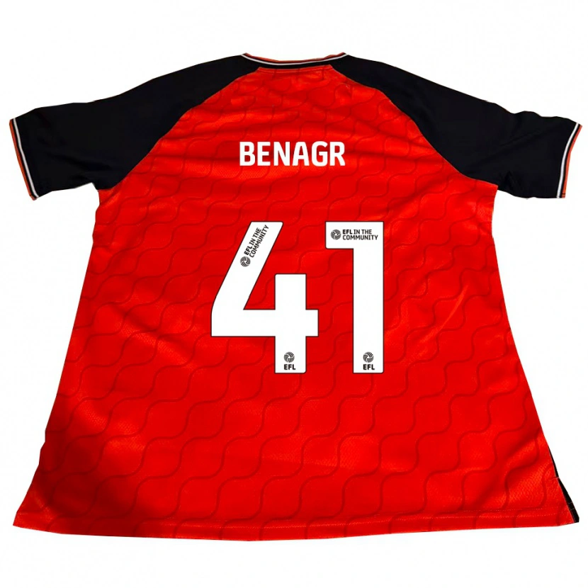 Danxen Kinder Benedict Benagr #41 Orange Schwarz Weiß Heimtrikot Trikot 2025/26 T-Shirt