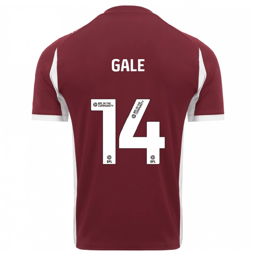 Danxen Kinder Georgia Gale #14 Burgunderrot Weiß Heimtrikot Trikot 2025/26 T-Shirt