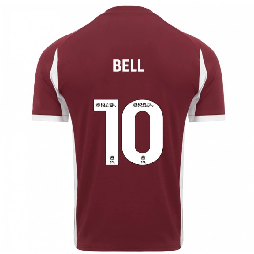 Danxen Kinder Jade Bell #10 Burgunderrot Weiß Heimtrikot Trikot 2025/26 T-Shirt