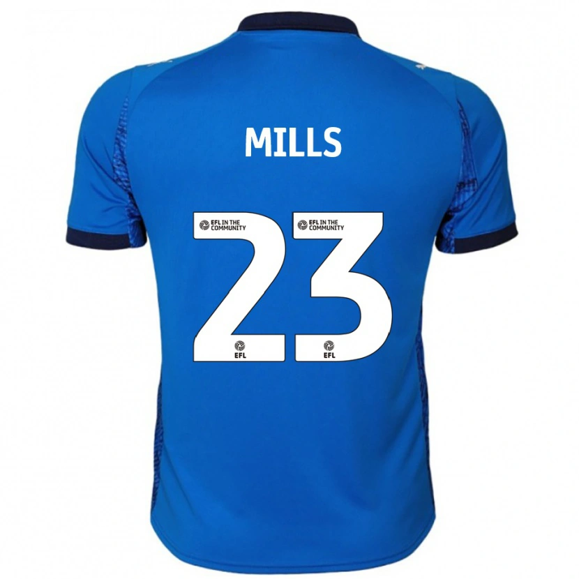 Danxen Kinder Harley Mills #23 Blau Weiß Heimtrikot Trikot 2025/26 T-Shirt