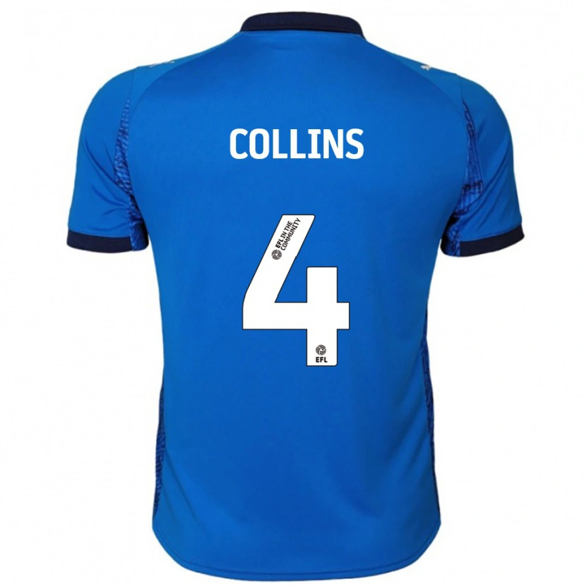 Danxen Kinder Archie Collins #4 Blau Weiß Heimtrikot Trikot 2025/26 T-Shirt