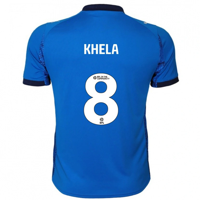 Danxen Kinder Brandon Khela #8 Blau Weiß Heimtrikot Trikot 2025/26 T-Shirt