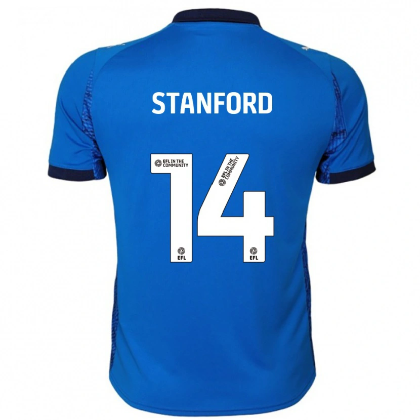 Danxen Kinder Jessica Stanford #14 Blau Weiß Heimtrikot Trikot 2025/26 T-Shirt