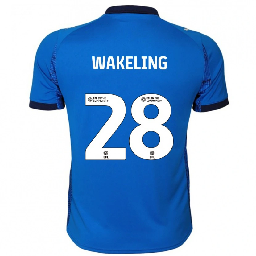 Danxen Kinder Jacob Wakeling #28 Blau Weiß Heimtrikot Trikot 2025/26 T-Shirt