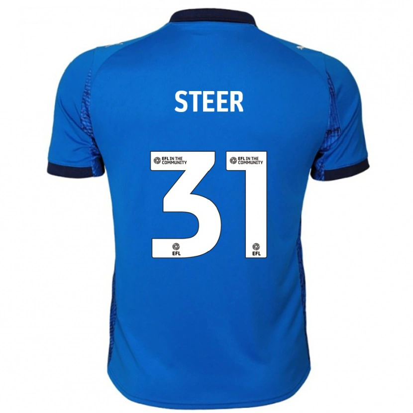 Danxen Kinder Jed Steer #31 Blau Weiß Heimtrikot Trikot 2025/26 T-Shirt
