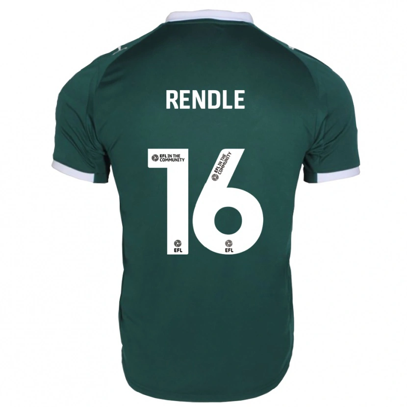 Danxen Kinder Jared Rendle #16 Grün Weiß Heimtrikot Trikot 2025/26 T-Shirt