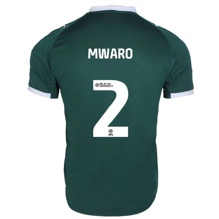 Danxen Kinder Joe Mwaro #2 Grün Weiß Heimtrikot Trikot 2025/26 T-Shirt