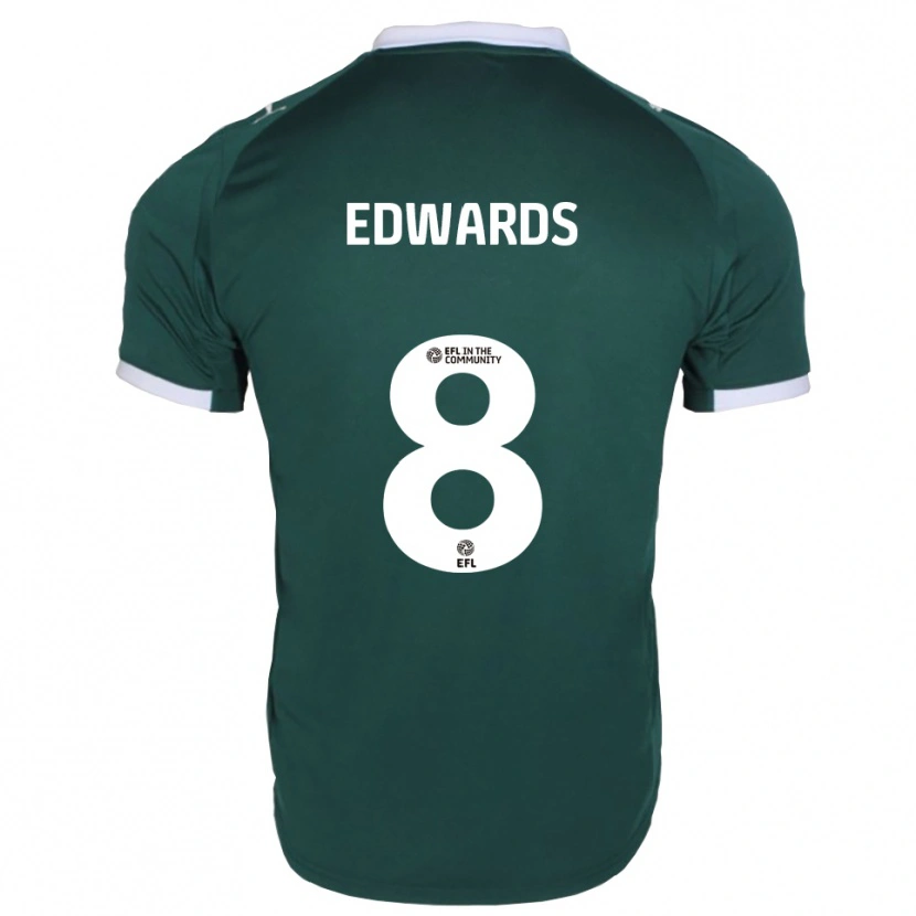 Danxen Kinder Joe Edwards #8 Grün Weiß Heimtrikot Trikot 2025/26 T-Shirt