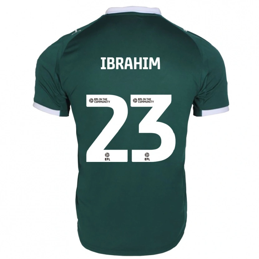 Danxen Kinder Bradley Ibrahim #23 Grün Weiß Heimtrikot Trikot 2025/26 T-Shirt