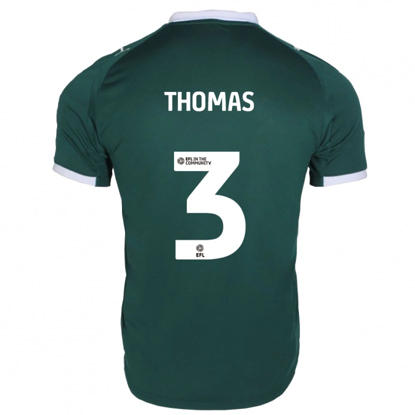Danxen Kinder Roxylea Thomas #3 Grün Weiß Heimtrikot Trikot 2025/26 T-Shirt