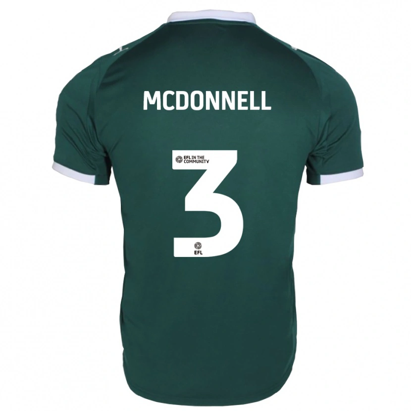 Danxen Kinder Rosie Mcdonnell #3 Grün Weiß Heimtrikot Trikot 2025/26 T-Shirt