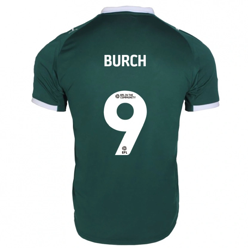 Danxen Kinder Kian Burch #9 Grün Weiß Heimtrikot Trikot 2025/26 T-Shirt