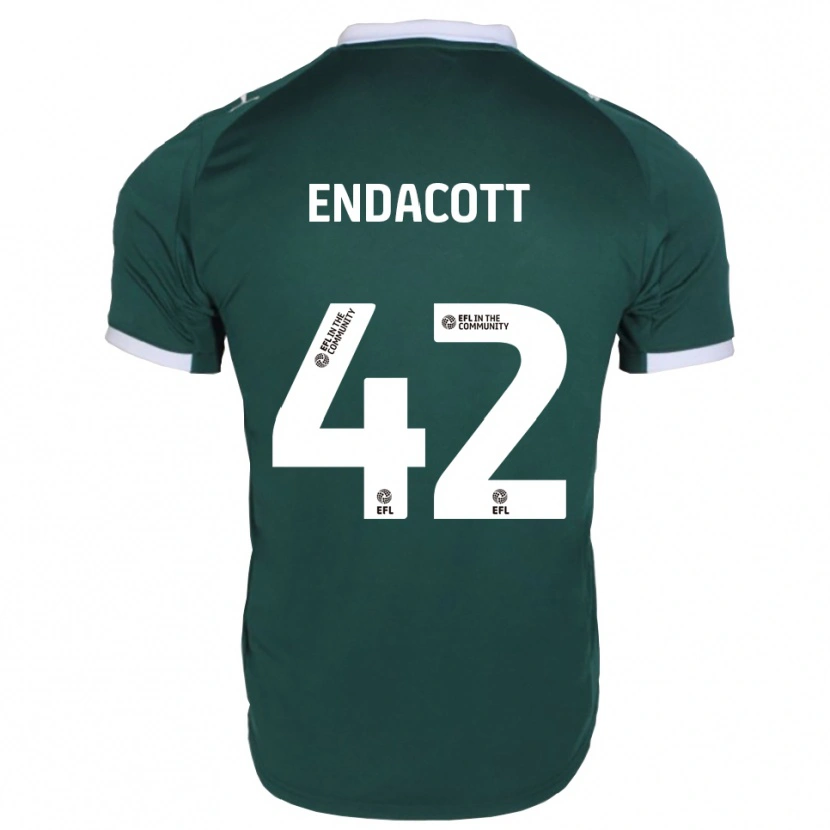 Danxen Kinder Jack Endacott #42 Grün Weiß Heimtrikot Trikot 2025/26 T-Shirt