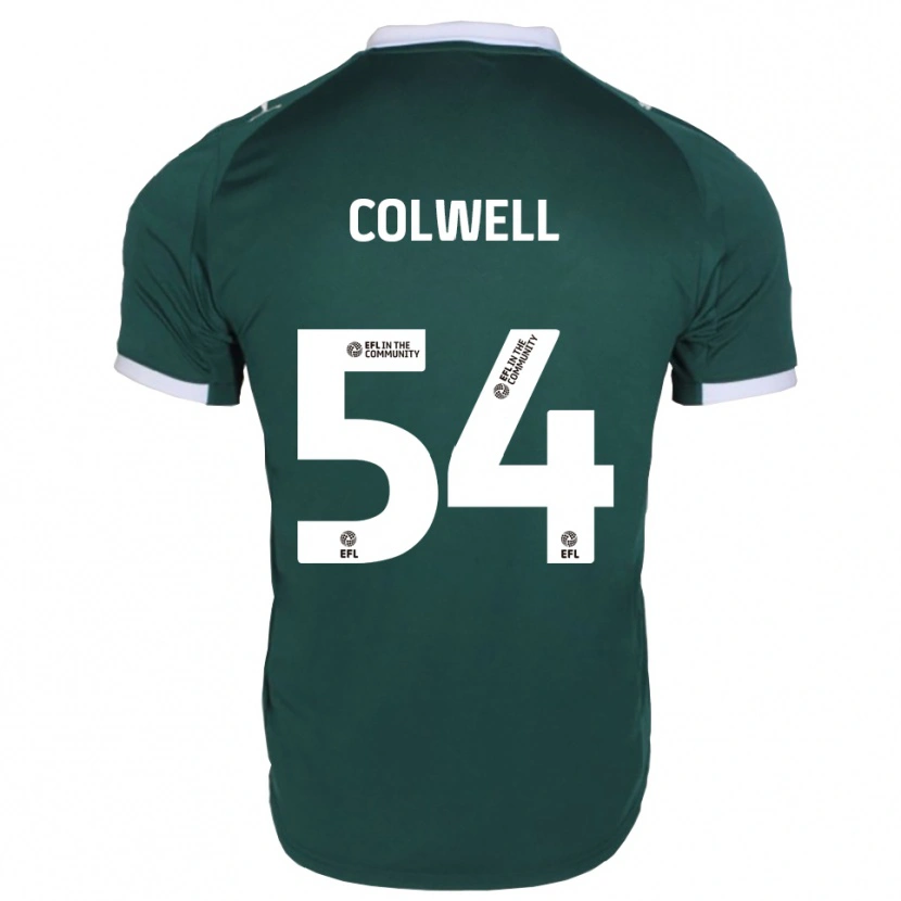 Danxen Kinder Lewis Colwell #54 Grün Weiß Heimtrikot Trikot 2025/26 T-Shirt