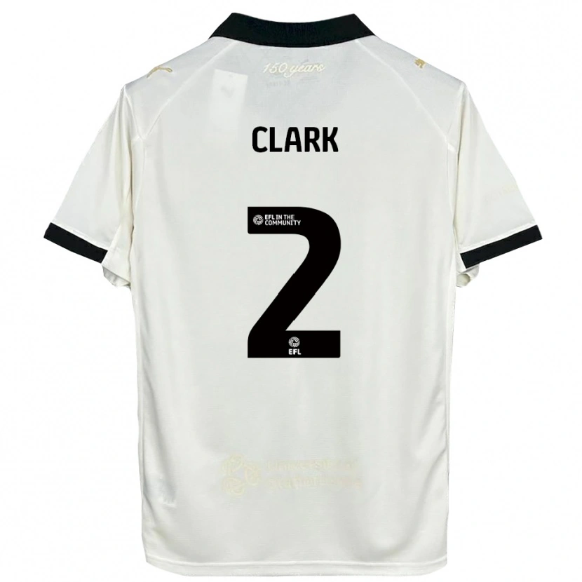 Danxen Kinder Mitch Clark #2 Cremeweiß Schwarz Heimtrikot Trikot 2025/26 T-Shirt