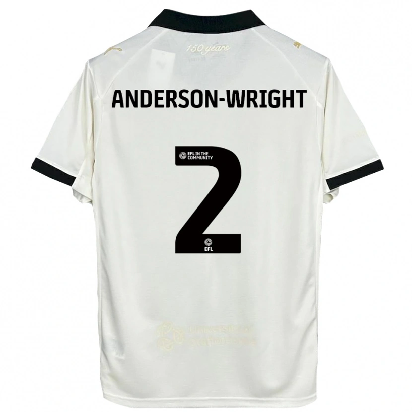 Danxen Kinder Daisy Anderson-Wright #2 Cremeweiß Schwarz Heimtrikot Trikot 2025/26 T-Shirt