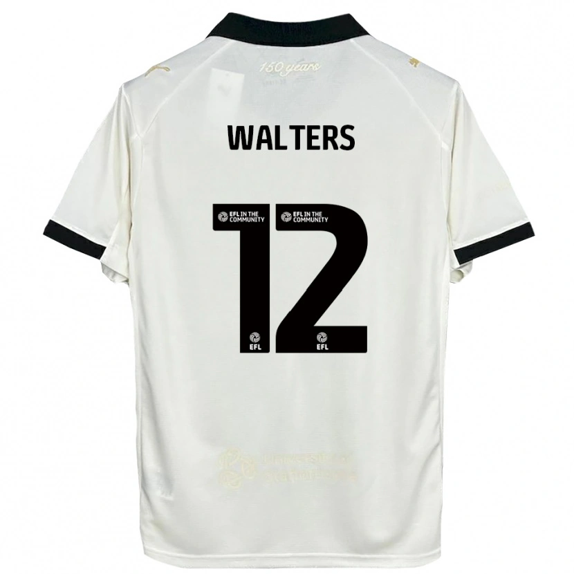 Danxen Kinder Rhys Walters #12 Cremeweiß Schwarz Heimtrikot Trikot 2025/26 T-Shirt