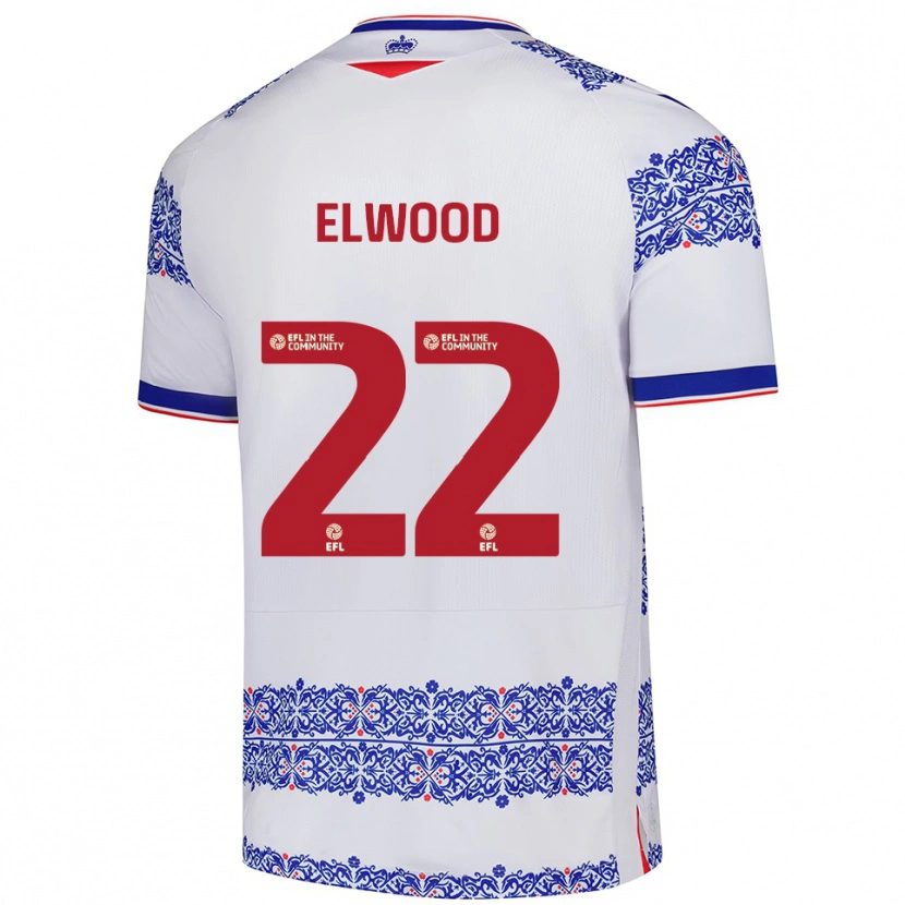 Danxen Kinder Amelia Elwood #22 Weiß Blau Heimtrikot Trikot 2025/26 T-Shirt