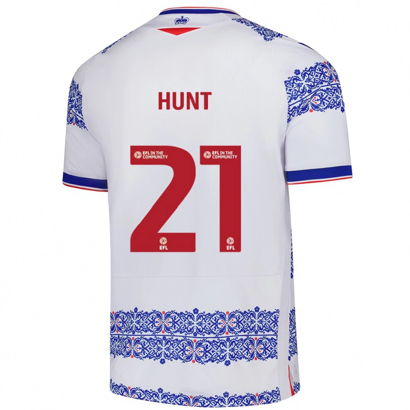 Danxen Kinder Mae Hunt #21 Weiß Blau Heimtrikot Trikot 2025/26 T-Shirt