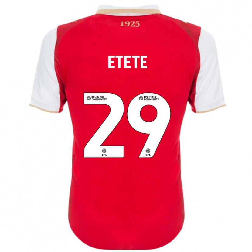 Danxen Kinder Kion Etete #29 Rot Weiß Heimtrikot Trikot 2025/26 T-Shirt