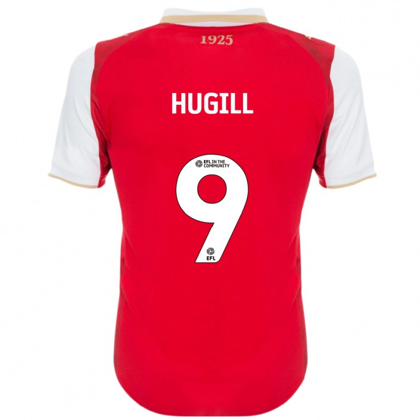 Danxen Kinder Jordan Hugill #9 Rot Weiß Heimtrikot Trikot 2025/26 T-Shirt