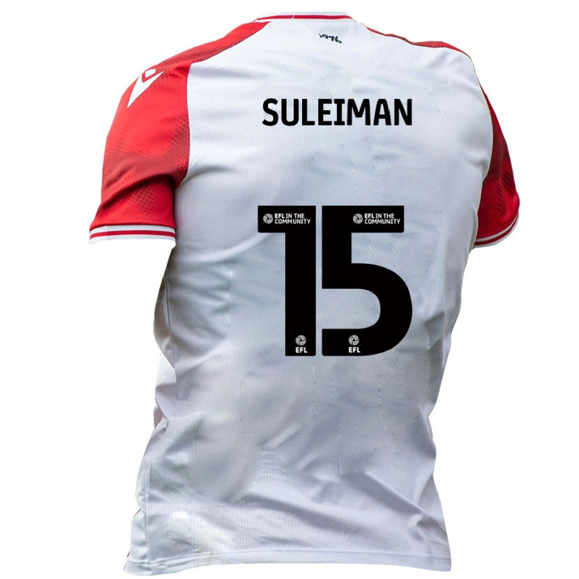 Danxen Kinder Dylan Suleiman #15 Weiß Rot Heimtrikot Trikot 2025/26 T-Shirt