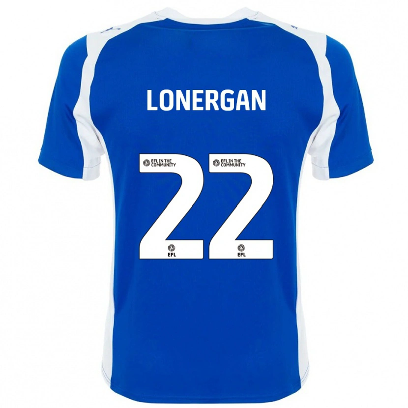 Danxen Kinder Andy Lonergan #22 Blau Weiß Heimtrikot Trikot 2025/26 T-Shirt