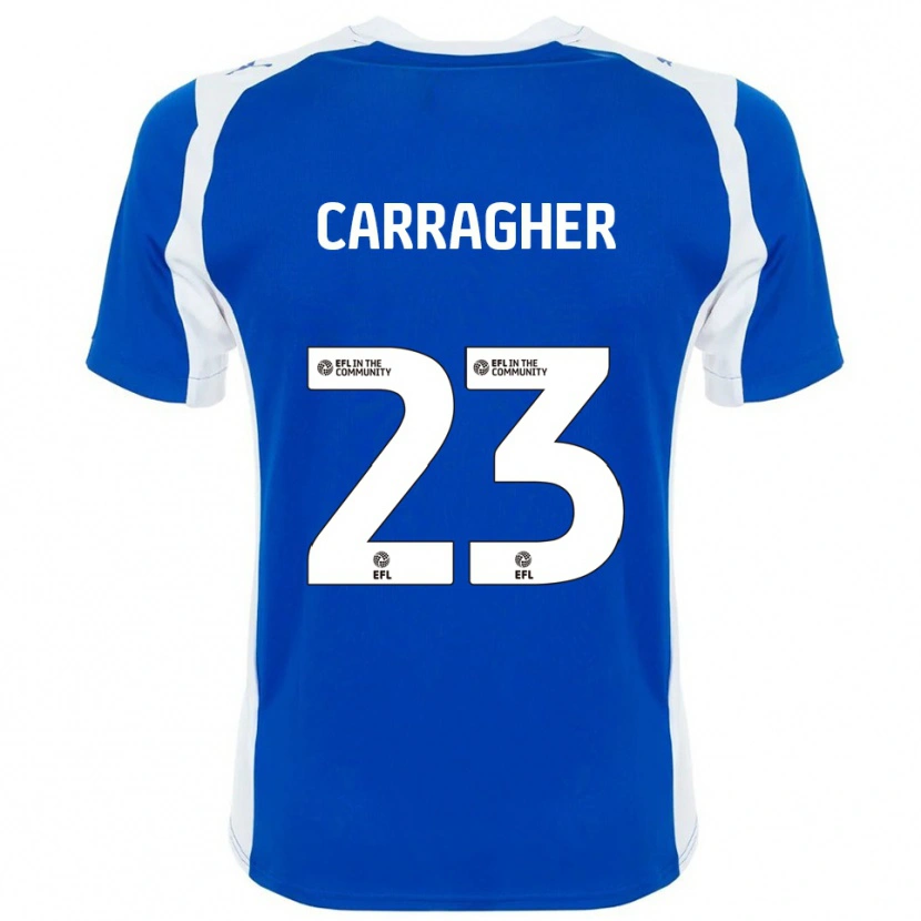 Danxen Kinder James Carragher #23 Blau Weiß Heimtrikot Trikot 2025/26 T-Shirt