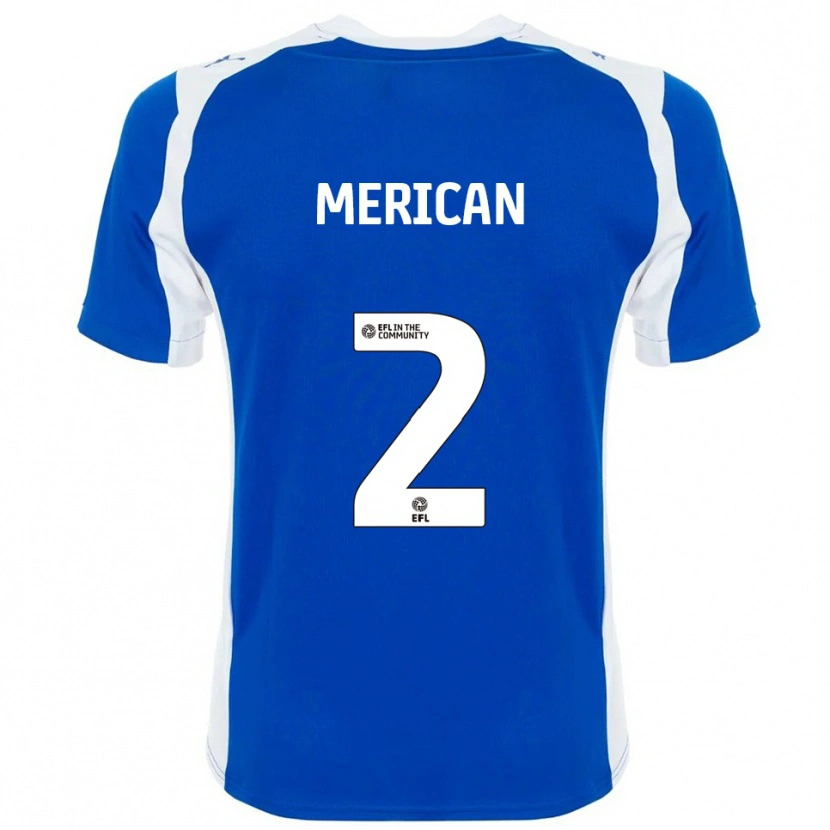 Danxen Kinder Sara Merican #2 Blau Weiß Heimtrikot Trikot 2025/26 T-Shirt