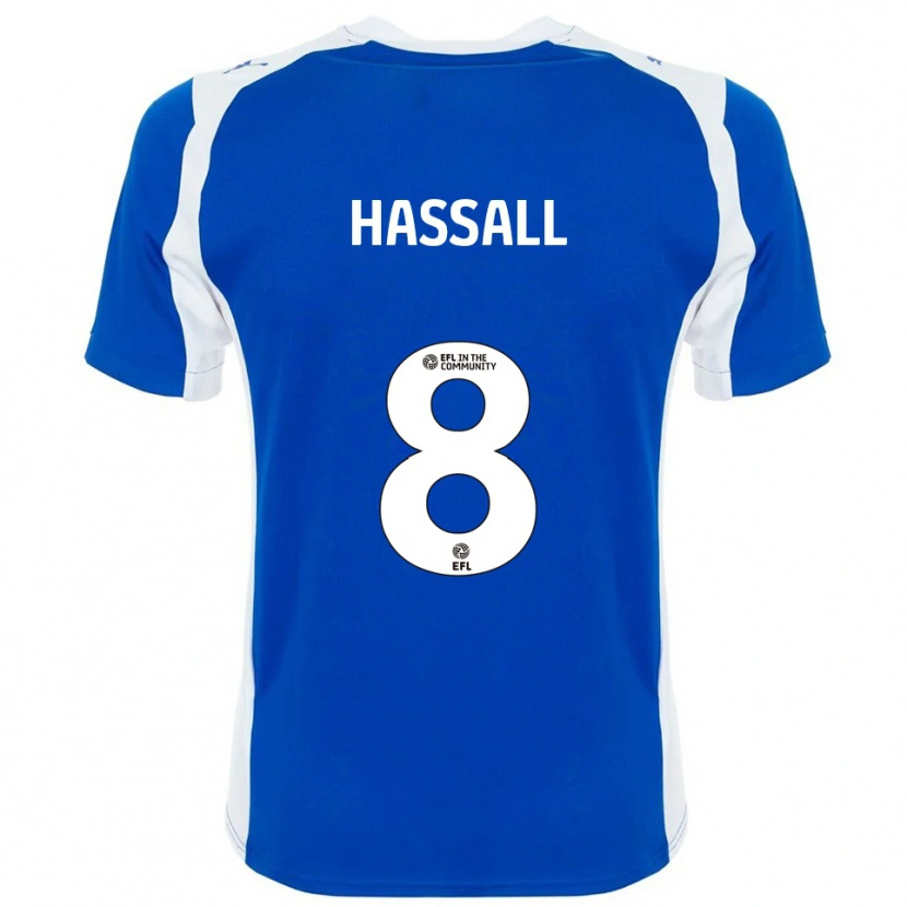 Danxen Kinder Molly Hassall #8 Blau Weiß Heimtrikot Trikot 2025/26 T-Shirt