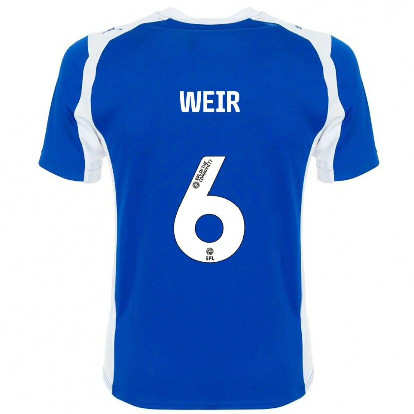 Danxen Kinder Jensen Weir #6 Blau Weiß Heimtrikot Trikot 2025/26 T-Shirt