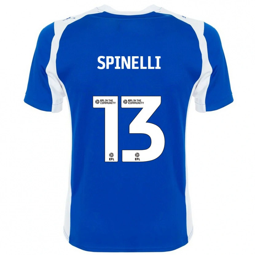 Danxen Kinder Matteo Spinelli #13 Blau Weiß Heimtrikot Trikot 2025/26 T-Shirt