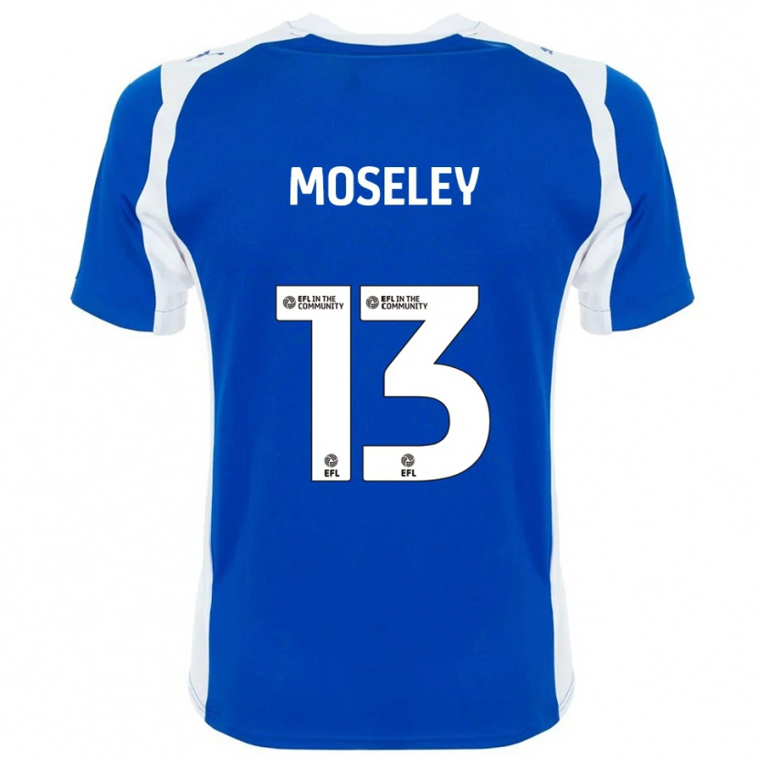 Danxen Kinder Faye Moseley #13 Blau Weiß Heimtrikot Trikot 2025/26 T-Shirt