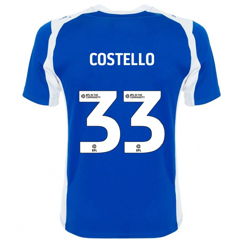 Danxen Kinder Tom Costello #33 Blau Weiß Heimtrikot Trikot 2025/26 T-Shirt
