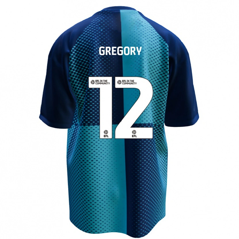 Danxen Kinder Arthur Gregory #12 Blau Himmelblau Heimtrikot Trikot 2025/26 T-Shirt